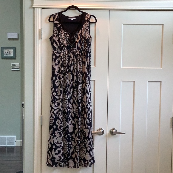 Elegant & fully lined mesh Maxi dress Size 10 - Picture 1 of 9